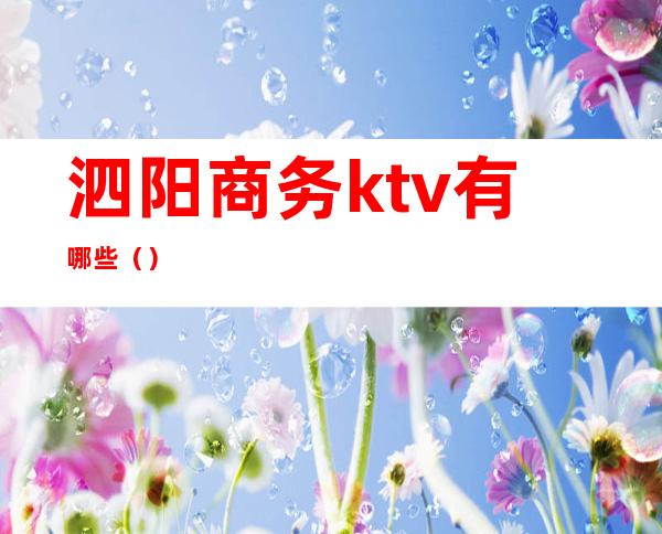 泗阳商务ktv有哪些（）