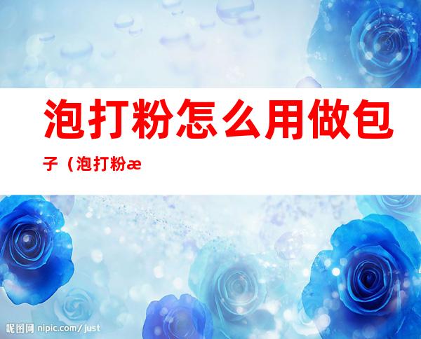 泡打粉怎么用做包子(泡打粉怎么用做包子馅)