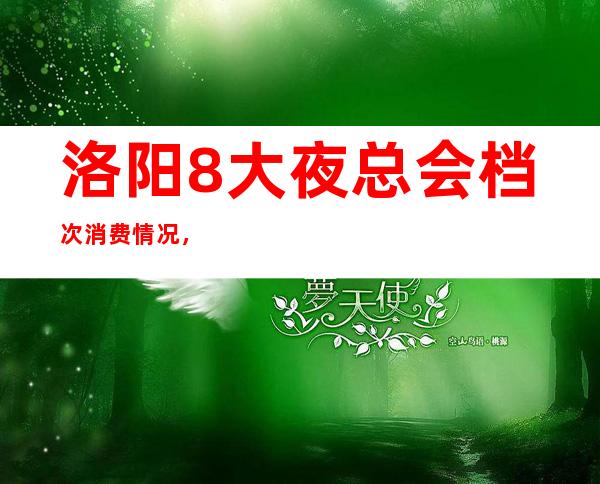 洛阳8大夜总会档次消费情况，夜总会预定推荐