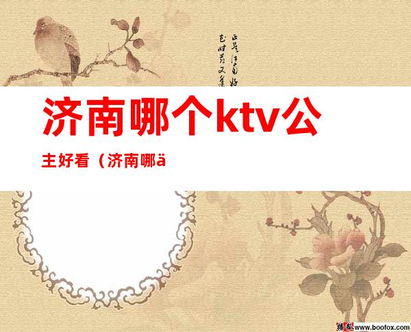 济南哪个ktv公主好看(济南哪个ktv公主好看点)