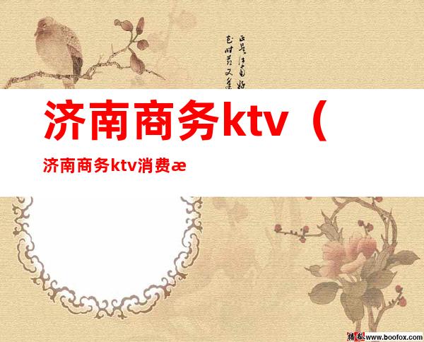 济南商务ktv(济南商务ktv消费标准)