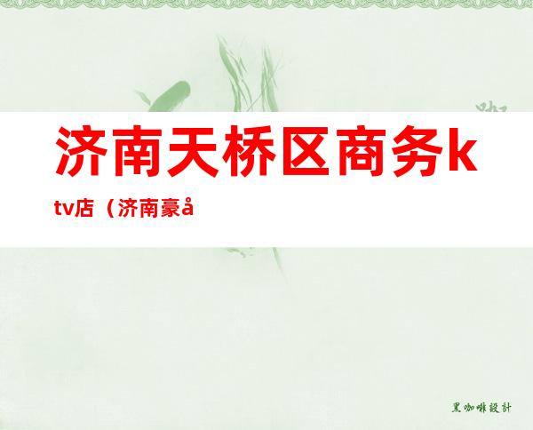 济南天桥区商务ktv店(济南豪华的KTV)