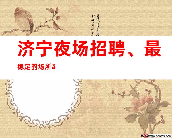 济宁夜场招聘、最稳定的场所。薪资