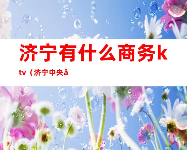 济宁有什么商务ktv(济宁中央商务区)