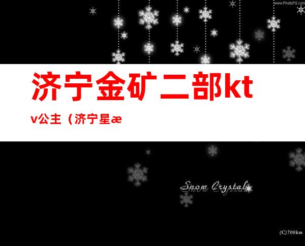济宁金矿二部ktv公主(济宁星河ktv公主)