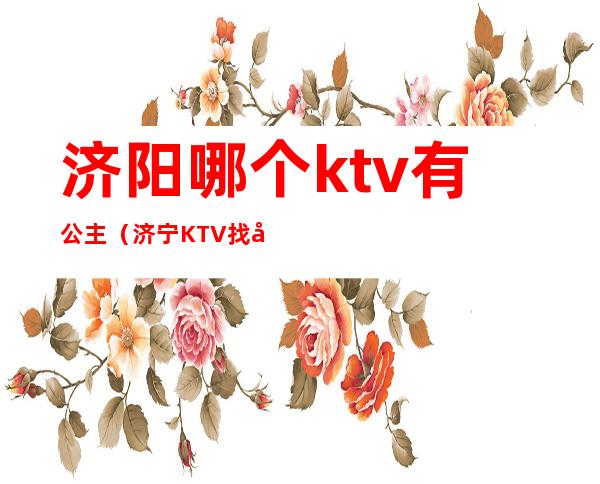 济阳哪个ktv有公主(济宁KTV找公主大概多少钱)