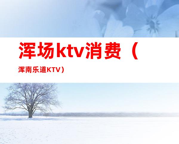 浑场ktv消费(浑南乐道KTV)