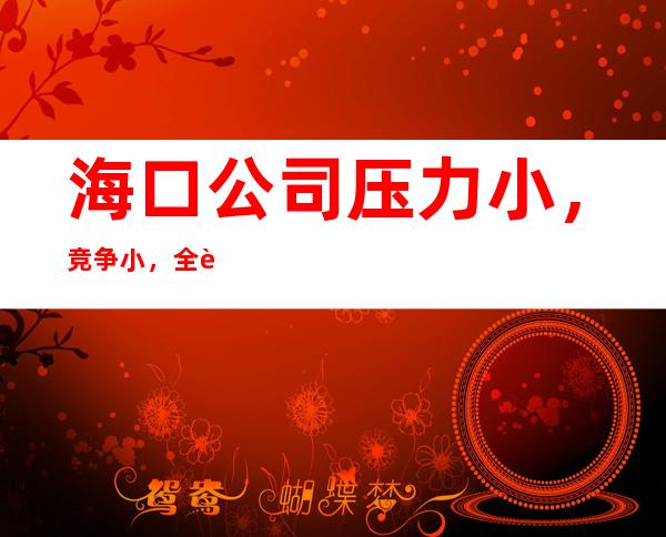 海口公司压力小,竞争小,全职上班率翻房多多