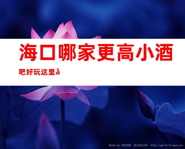 海口哪家更高小酒吧好玩 这里回头客也是超多的