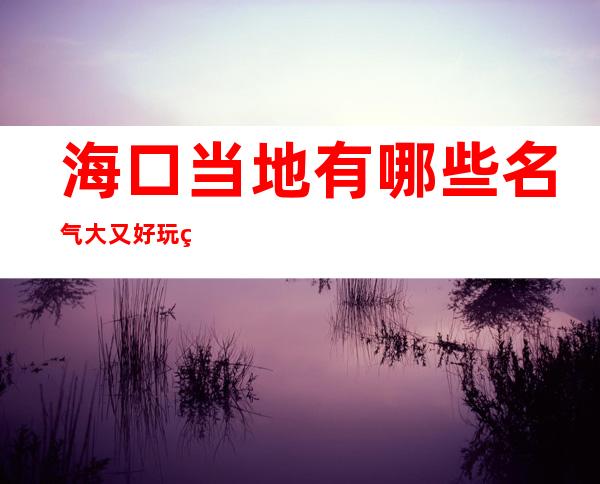 海口当地有哪些名气大又好玩的夜总会ktv – 海口全海口商务KTV
