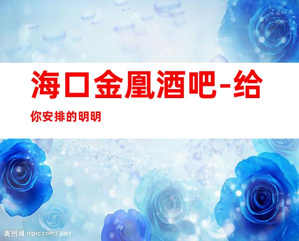 海口金凰酒吧-给你安排的明明白白,让你不会有遗憾