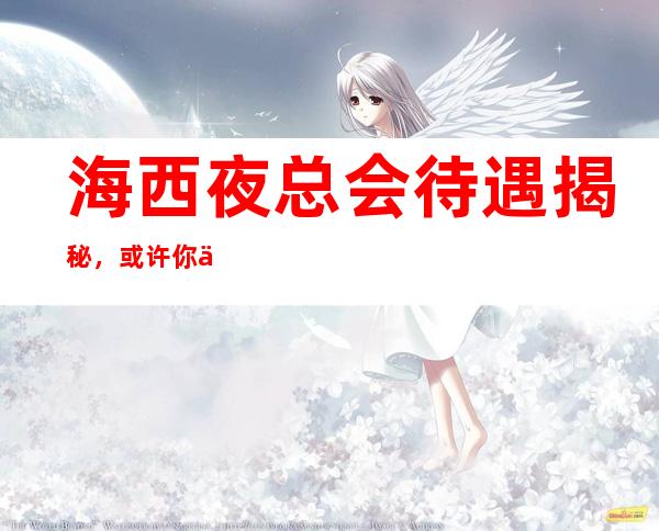 海西夜总会待遇揭秘,或许你会来哦