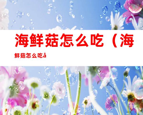 海鲜菇怎么吃(海鲜菇怎么吃好吃)