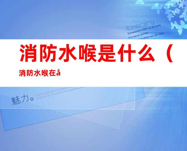 消防水喉是什么(消防水喉在哪些场所设置)