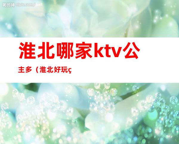 淮北哪家ktv公主多(淮北好玩的ktv)