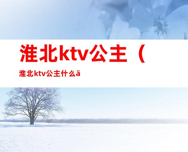 淮北ktv公主(淮北ktv公主什么价位)