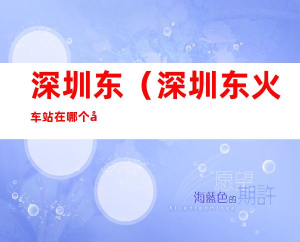 深圳东（深圳东火车站在哪个区）