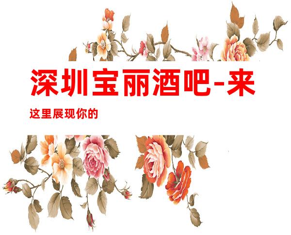 深圳宝丽酒吧-来这里展现你的魅力，证明你的实力