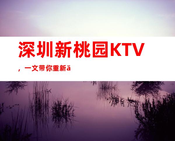 深圳新桃园KTV，一文带你重新了解这家店详情