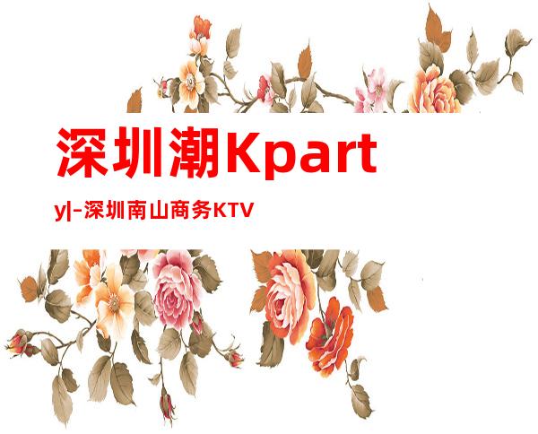 深圳潮Kparty| – 深圳南山商务KTV