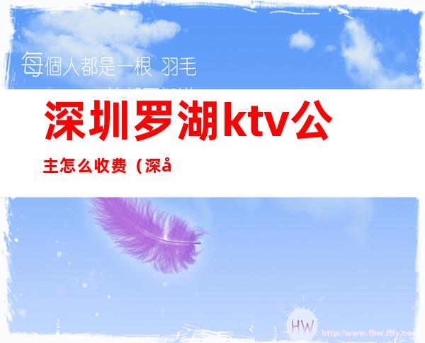 深圳罗湖ktv公主怎么收费(深圳ktv公主多少价位)