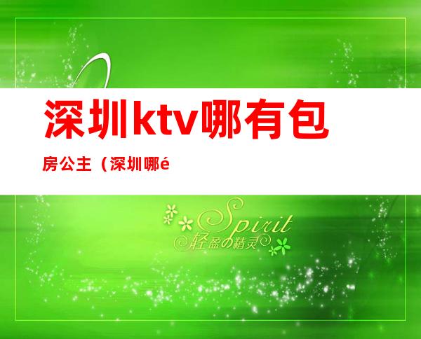 深圳ktv哪有包房公主(深圳哪里ktv有公主)