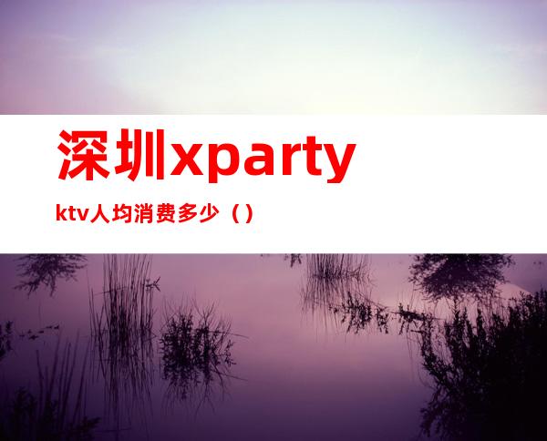 深圳xpartyktv人均消费多少()
