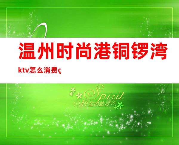 温州时尚港铜锣湾ktv怎么消费的()