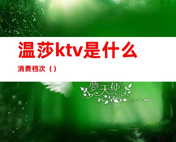 温莎ktv是什么消费档次()