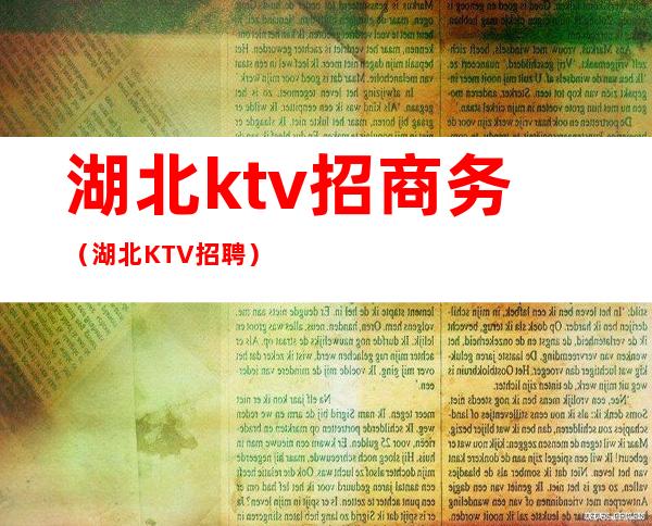 湖北ktv招商务（湖北KTV招聘）
