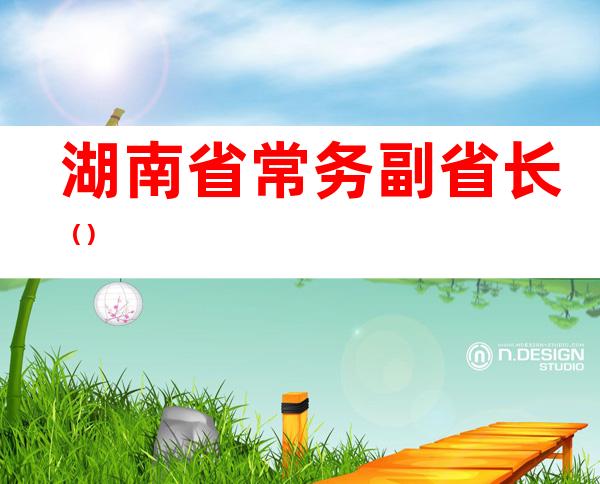 湖南省常务副省长()