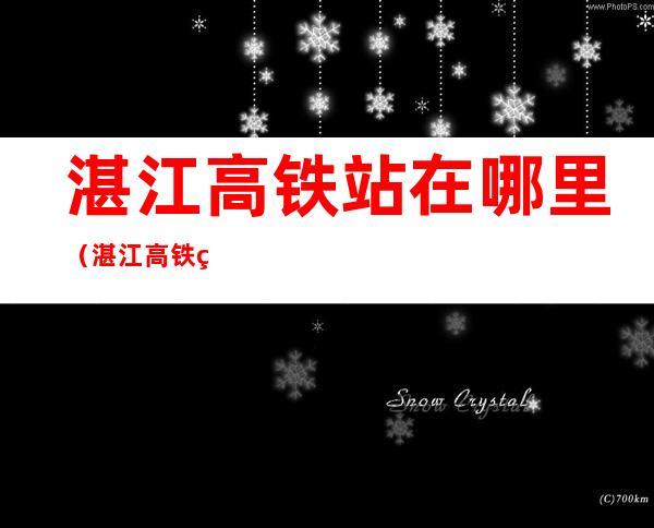 湛江高铁站在哪里(湛江高铁站在哪里具体)