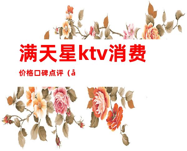 满天星ktv消费价格口碑点评(天津满天星ktv怎么样)