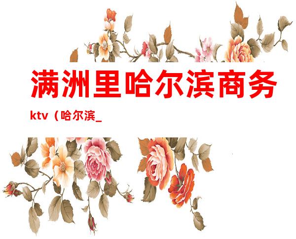 满洲里哈尔滨商务ktv(哈尔滨_满洲里)