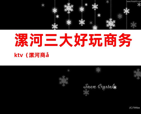 漯河三大好玩商务ktv(漯河商务会所)
