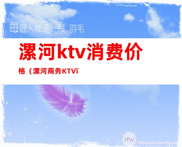 漯河ktv消费价格(漯河商务KTV)