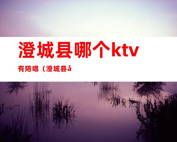 澄城县哪个ktv有陪唱(澄城县哪个ktv有陪唱服务)