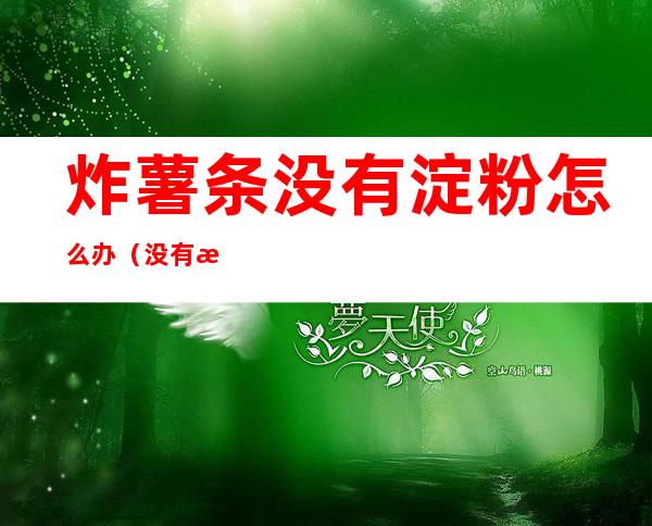 炸薯条没有淀粉怎么办(没有淀粉能炸薯条吗)