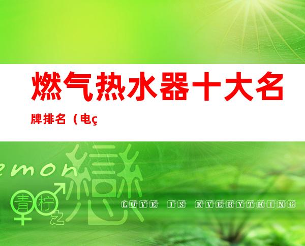 燃气热水器十大名牌排名（电热水器十大名牌排名）