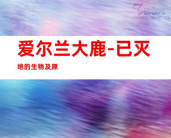 爱尔兰大鹿-已灭绝的生物及原因