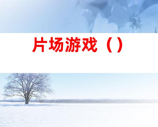 片场游戏()