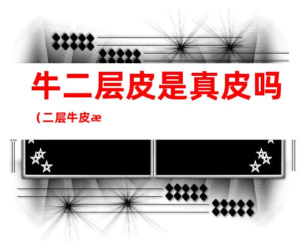 牛二层皮是真皮吗(二层牛皮是真皮么)