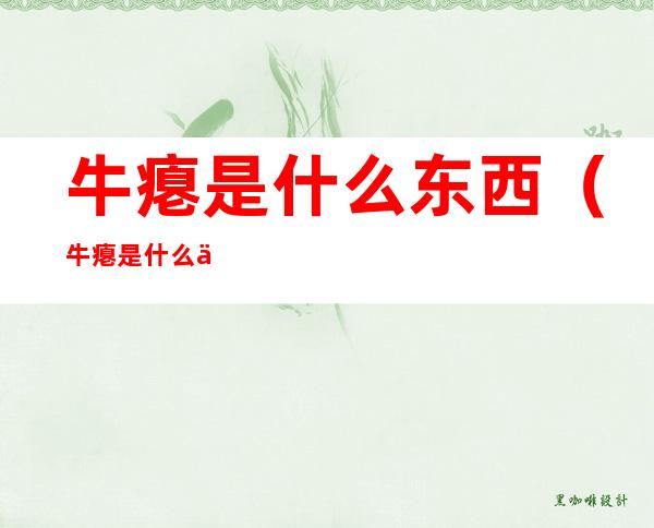 牛瘪是什么东西(牛瘪是什么东西图片)
