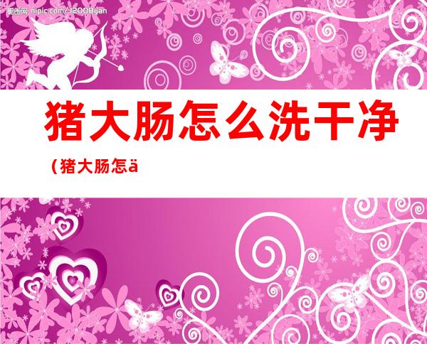猪大肠怎么洗干净（猪大肠怎么洗干净视频）
