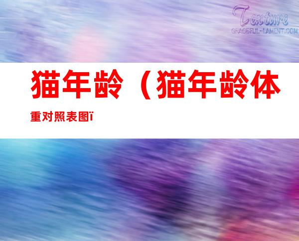 猫年龄(猫年龄体重对照表图)