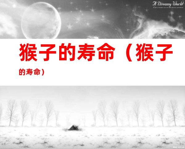 猴子的寿命(猴子的寿命?)
