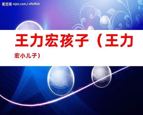 王力宏孩子(王力宏小儿子)