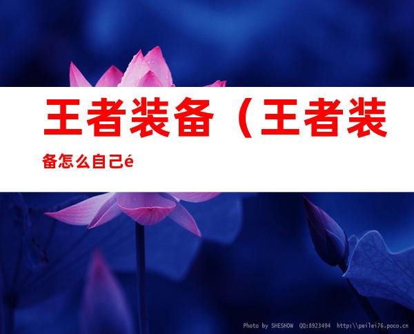 王者装备(王者装备怎么自己配)