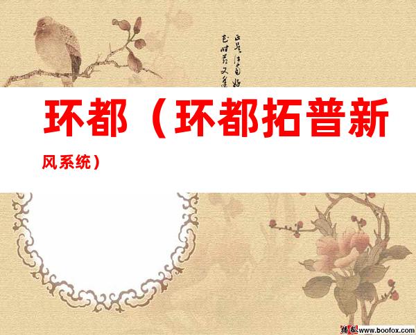 环都(环都拓普新风系统)