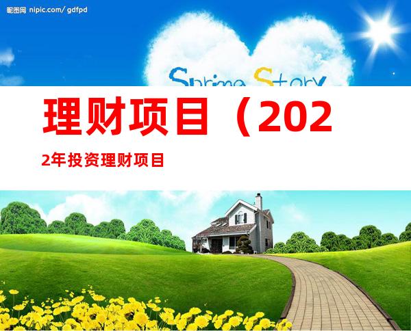 理财项目(2022年投资理财项目)